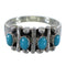 Southwestern Turquoise Genuine Sterling Silver Ring Size 7-1/4 RX60641
